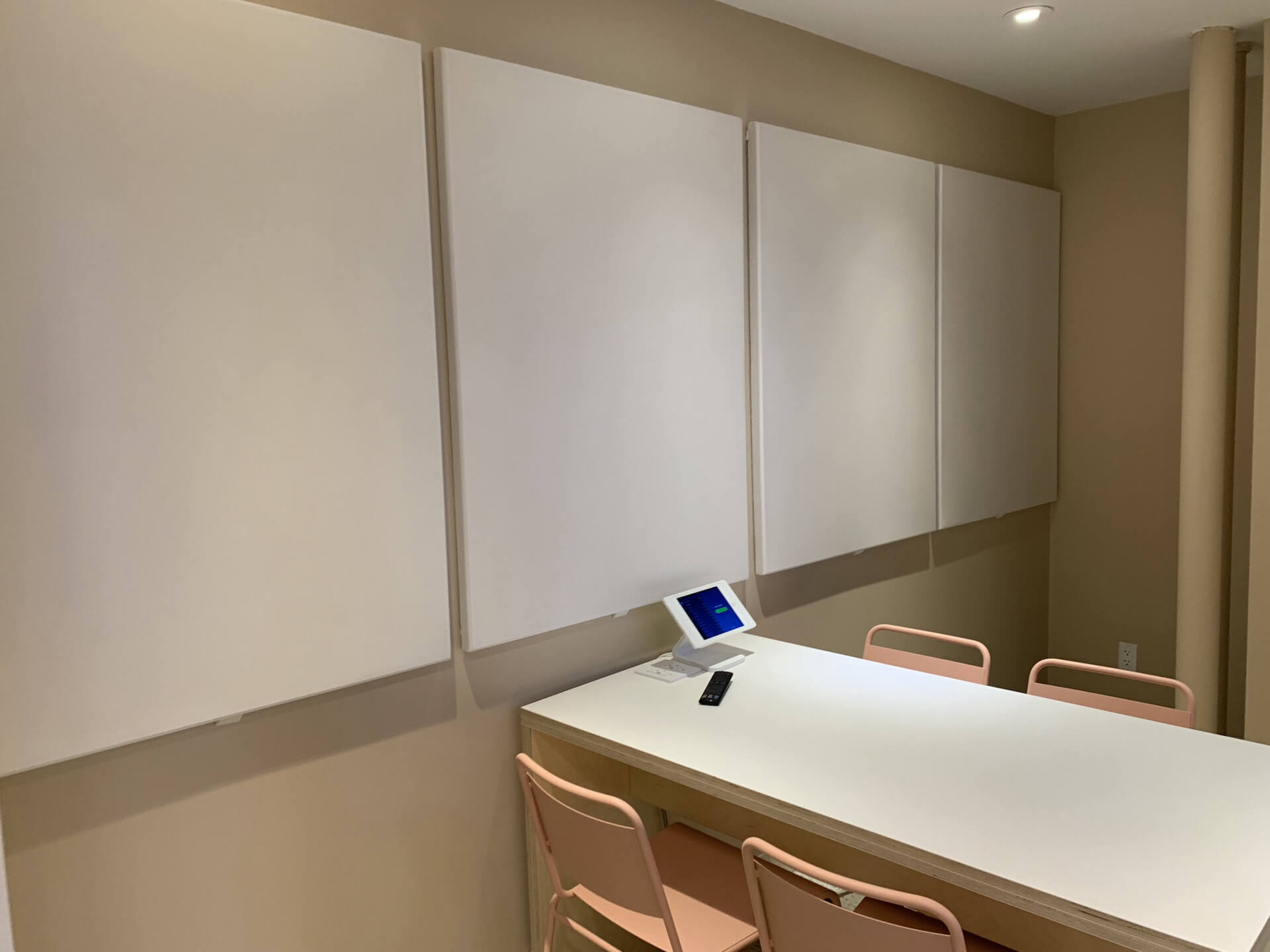 Illustration of White Acoustic Panels For Speech Therapy Rooms